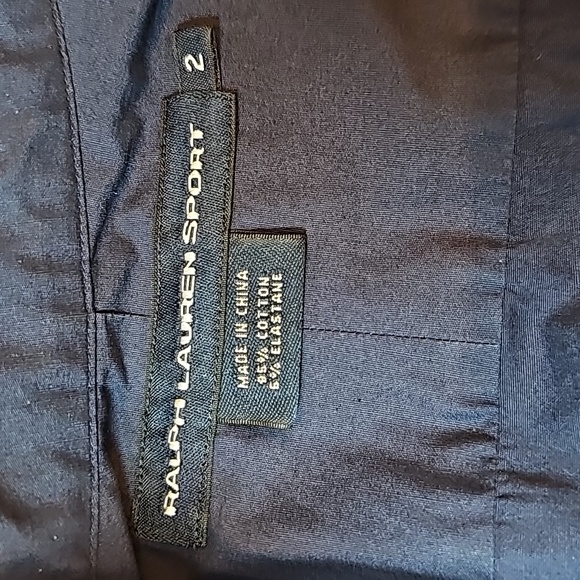 NEW RALPH LAUREN SPORT NAVY BLUE RUFFLE FRONT BUTTON-UP BLOUSE - Picture 13 of 14